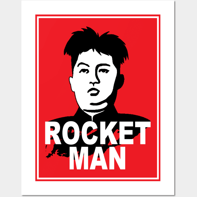 Rocket Man Kim Wall Art by Etopix